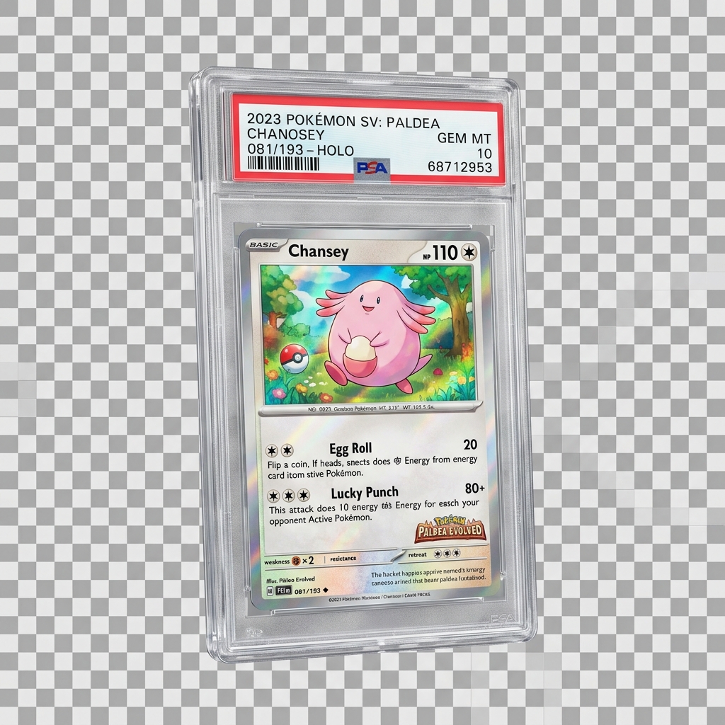 Graded trading card slab